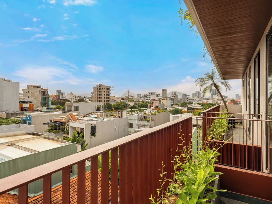 Deluxe studio, uitzicht op stad | Balkon