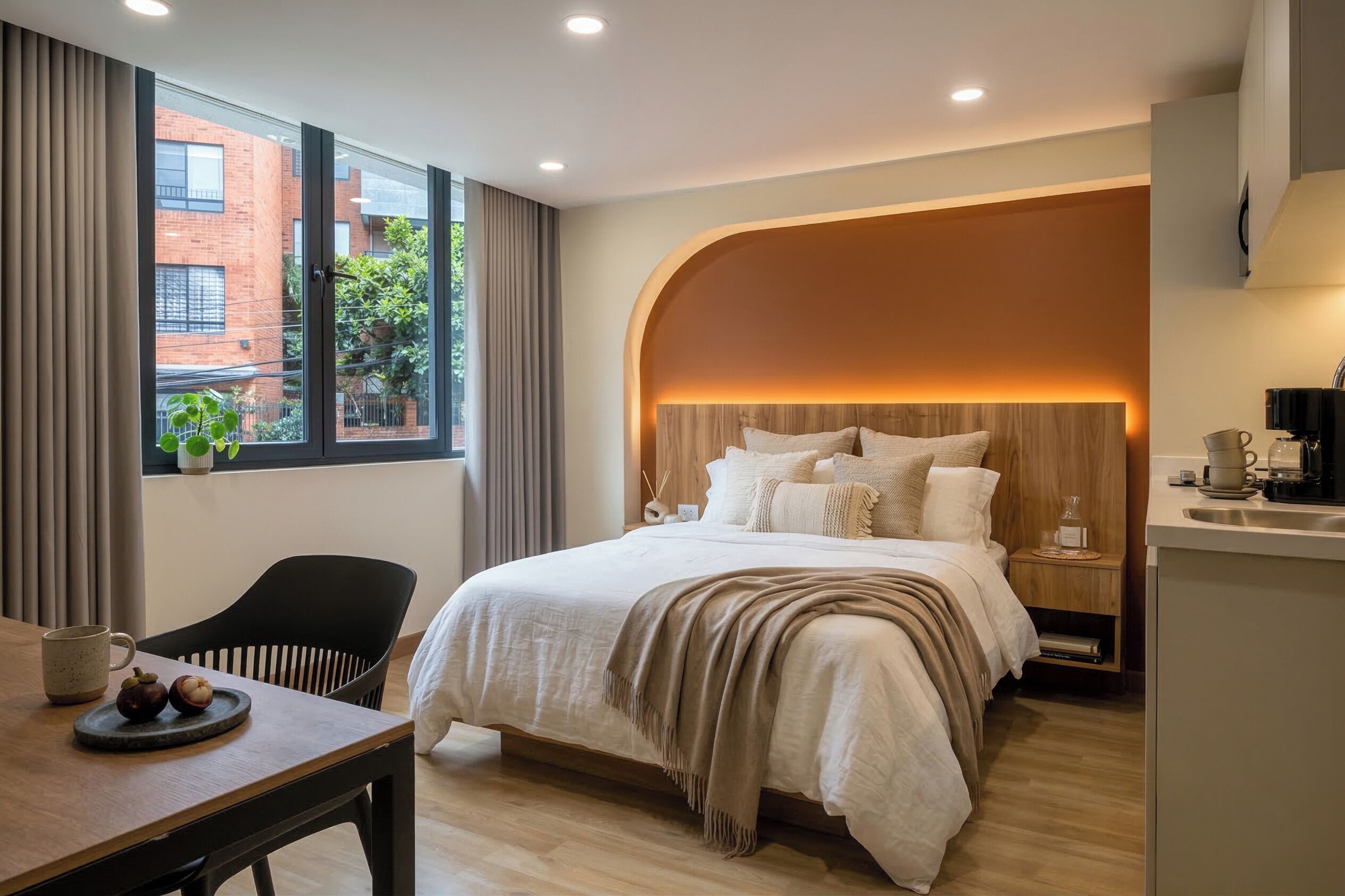 Junior Studio, 1 Double Bed | In-room safe, blackout curtains, iron/ironing board, free WiFi