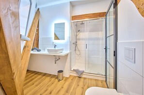 Shower, hair dryer, towels - fewo1846 - Westwind - Vacation in a historic windmill with max. 4 persons (Flensburg)