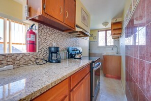 Fridge, stovetop, coffee/tea maker, cookware/dishes/utensils - Stroll to Shore: Villas Escape w/ Private Patio! (Villas)