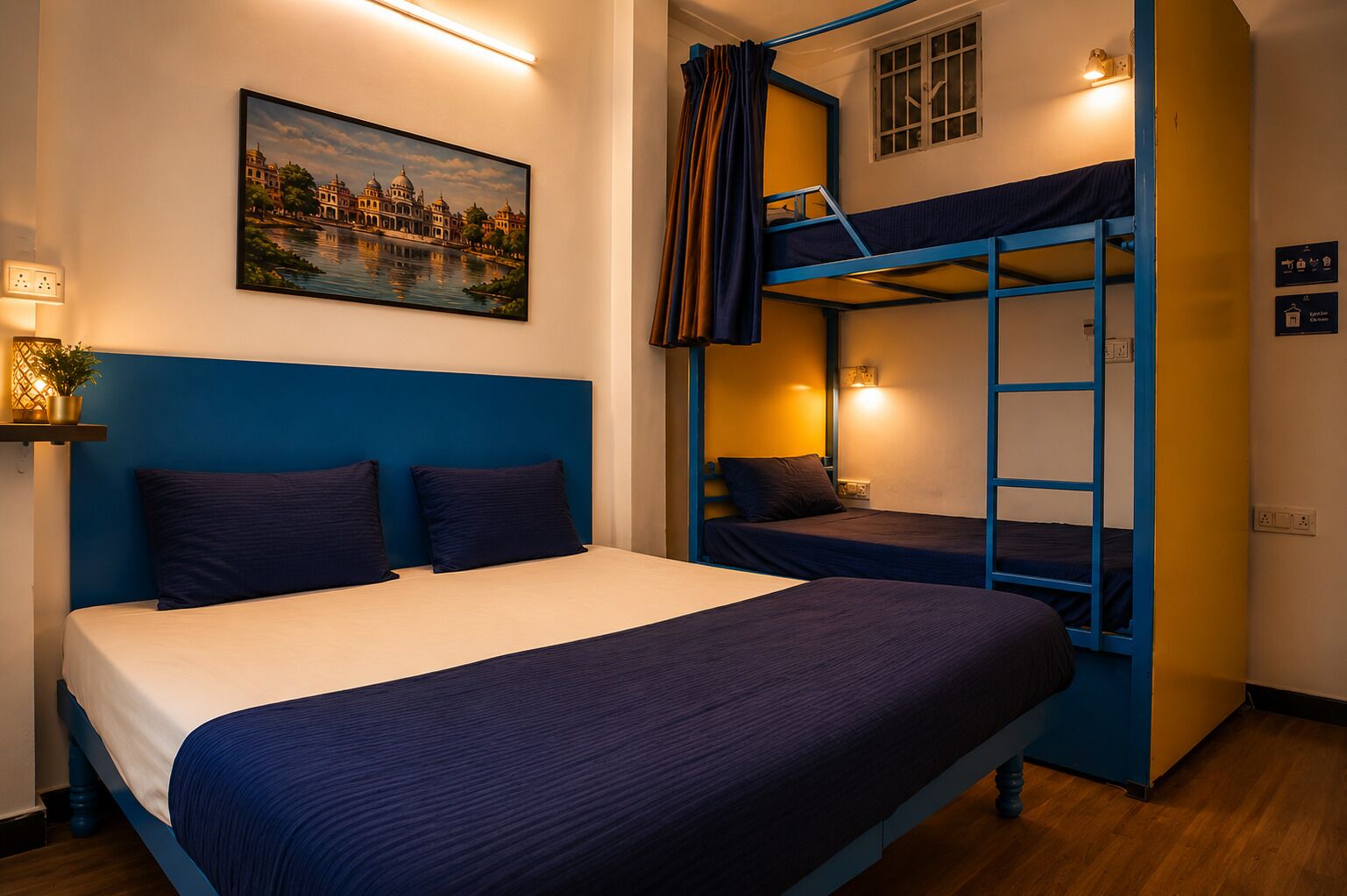 Habitación cuádruple Deluxe | Escritorio, espacio para trabajar con un portátil, wifi gratis