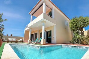 Outdoor pool, a heated pool - Villa with stunning Ocean Views & Priv. Heated Pool (Luz)