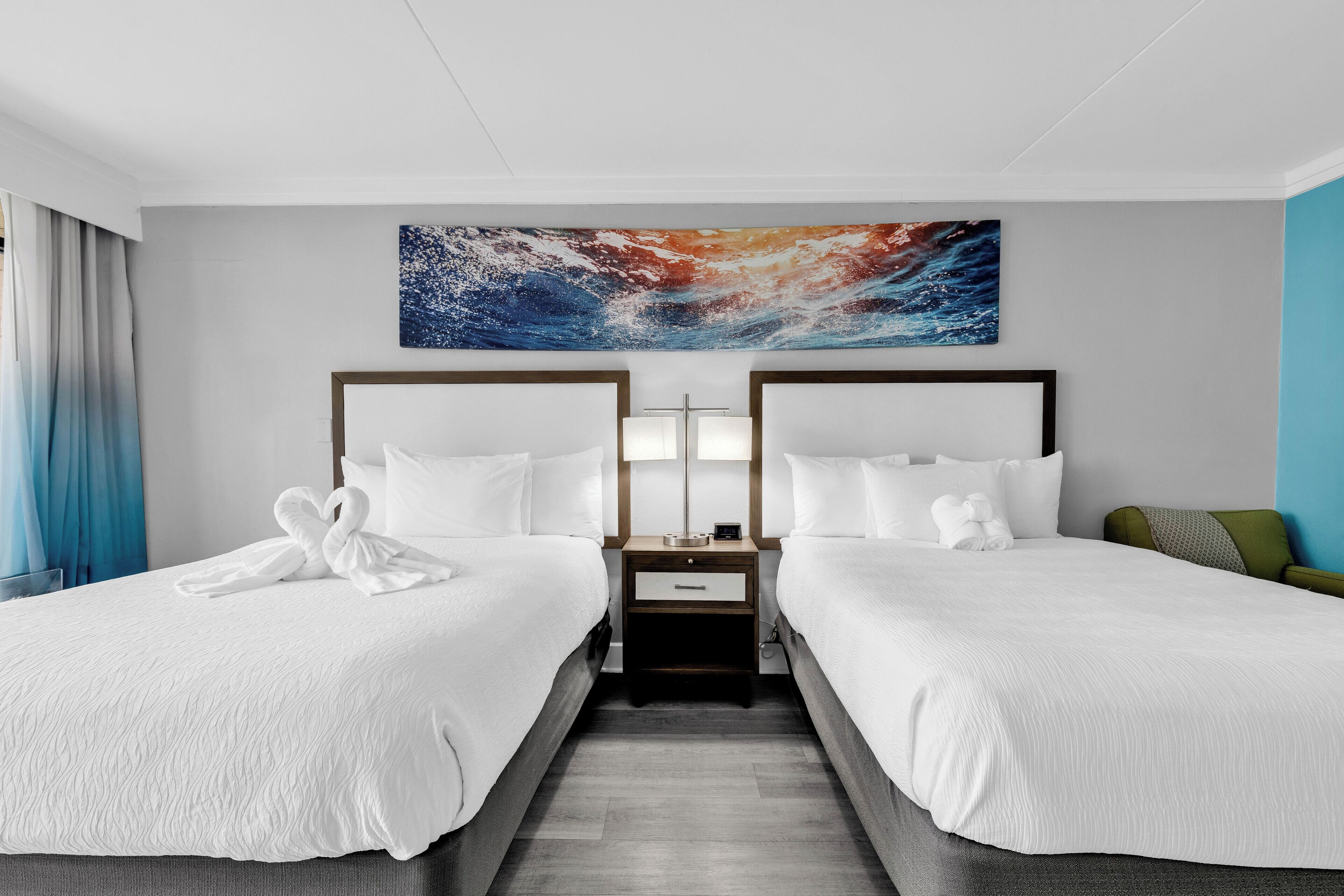 Exclusive-Studio, 2 Queen-Betten, Balkon, Strandnähe | Wohnbereich
