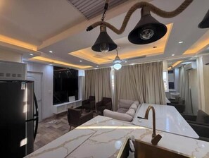 Living area - Luxury apartment + jacuzzi in Santo Domingo (Santo Domingo)
