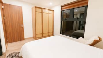 Soundproofing, iron/ironing board, rollaway beds, free WiFi