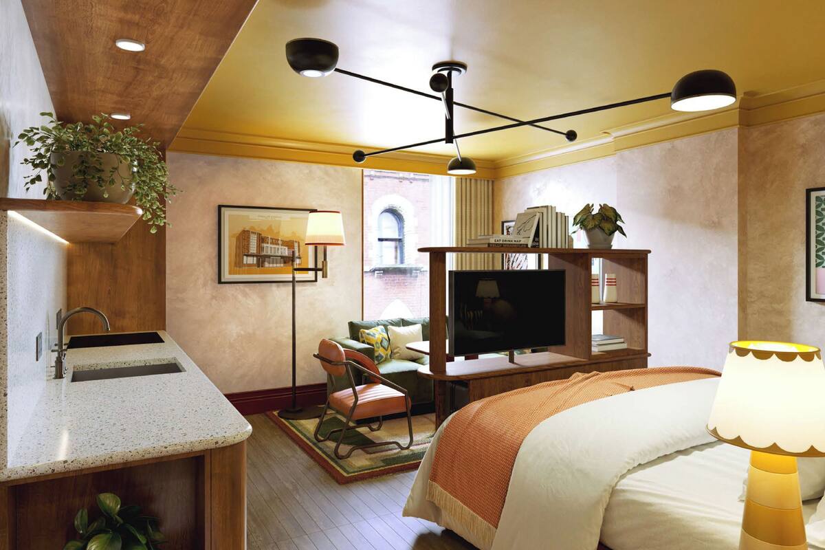 Standard Studio, 1 Queen Bed | In-room safe, blackout drapes, soundproofing, iron/ironing board