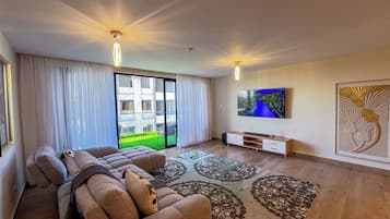 Appartement Confort, 1 chambre, vue plage | Coin séjour