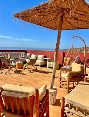 Terrace/patio - The Perfect Coastal Pause Near Taghazout (Ifraden)