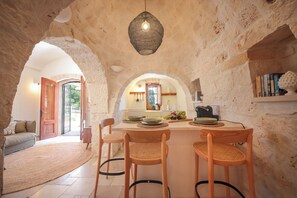Villa (5 Bedrooms) | Living area | TV - TD Trulli Altura With Pool & Stunning Sunsets (Martina Franca)