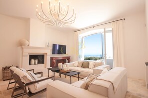 Villa (Multiple Bedrooms) | Living area - TD Tenuta Donna Madia Sea View Pool Over Vineyard (Monopoli)