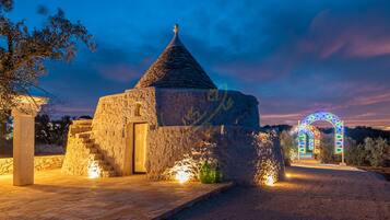 Front of property – evening/night