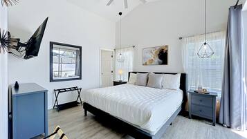 Iron/ironing board, travel cot, free WiFi, bed sheets