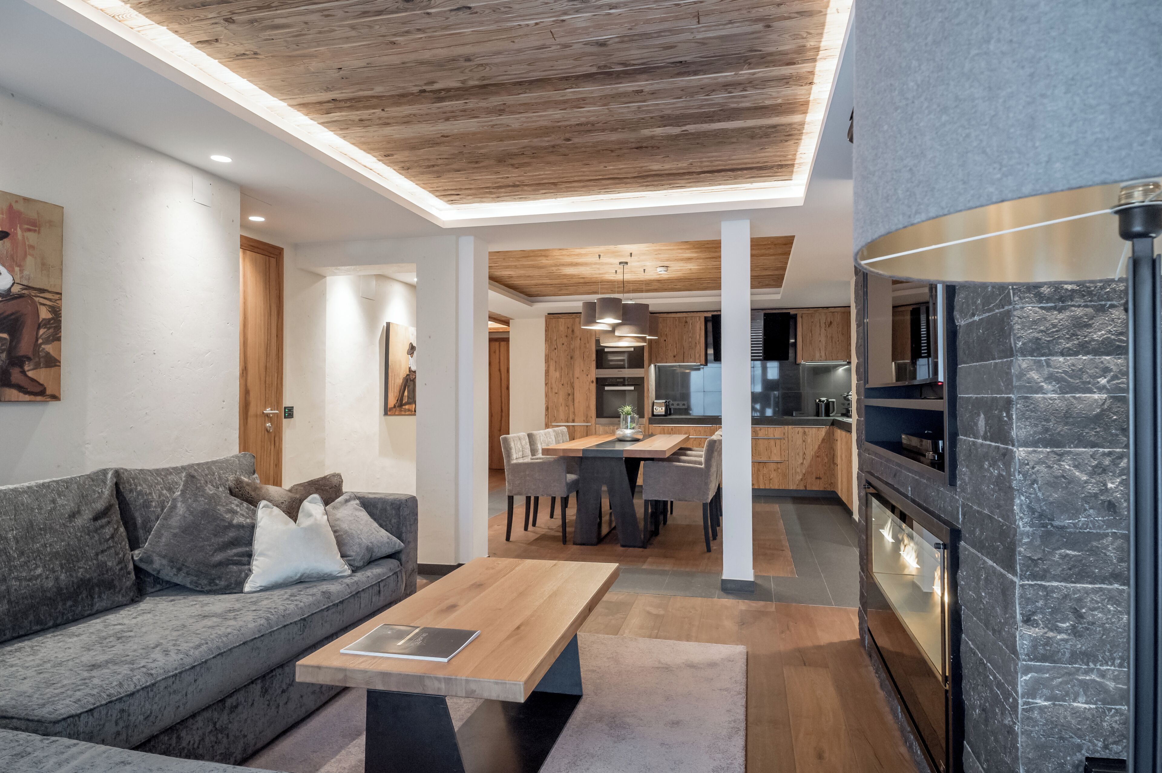 Suite Deluxe, balcone, vista montagna | Area soggiorno
