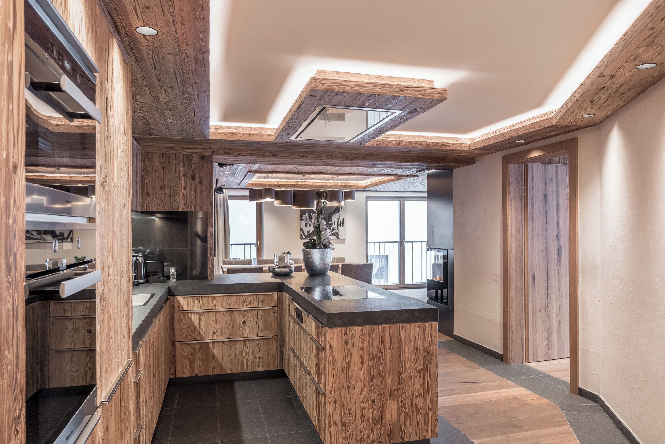 Luxury Suite, Balcony, Mountain View | Private kitchen | Electric kettle, high chair