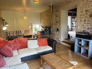 Fireplace, table tennis