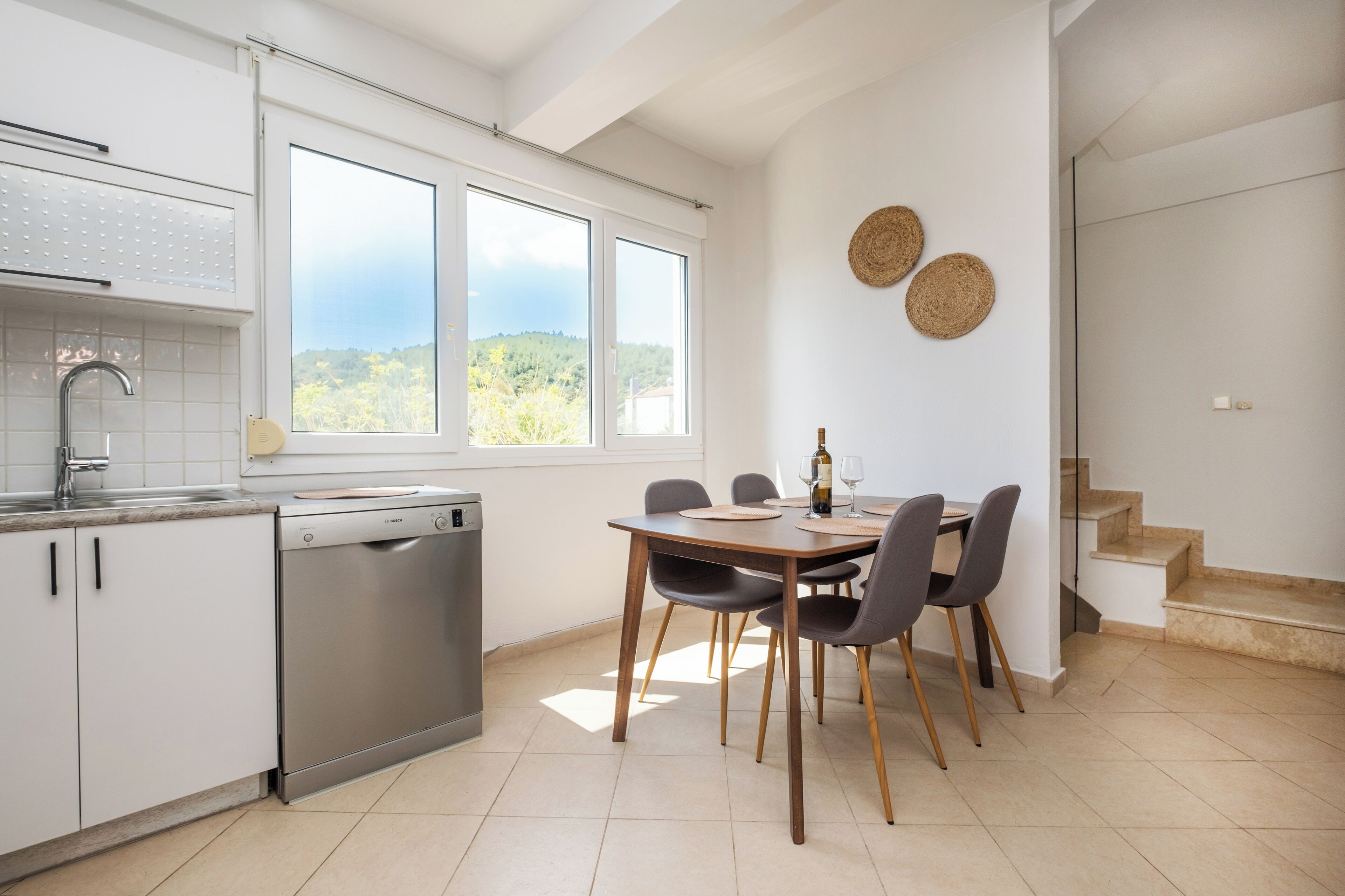 Deluxe-villa - udsigt til have | Privat køkken | Køleskab, mikrobølgeovn, ovn, kogeplade
