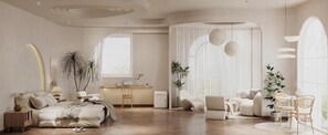 Suite Deluxe, balcón, vistas a la ciudad | Interior