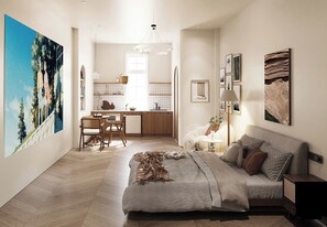 Apartamento superior, vistas a la ciudad | Interior