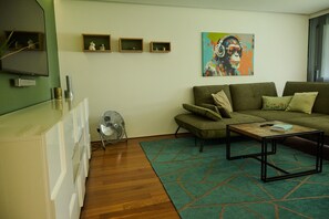 TV, table tennis, stereo - Apartment 'Cozy' with Mountain View, Private Terrace and Wi-Fi (Dornbirn)