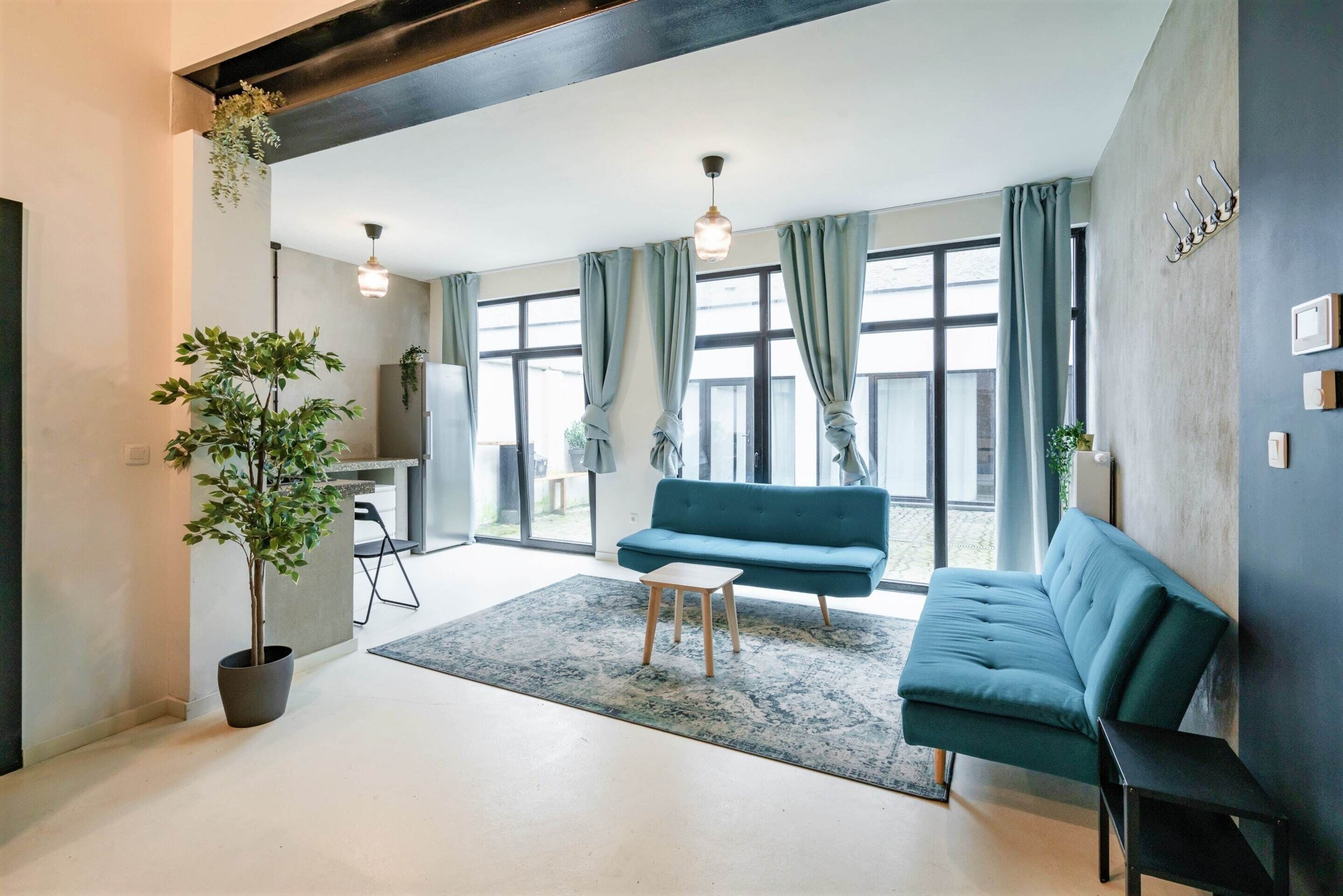 Deluxe appartement, 2 slaapkamers | Woonkamer