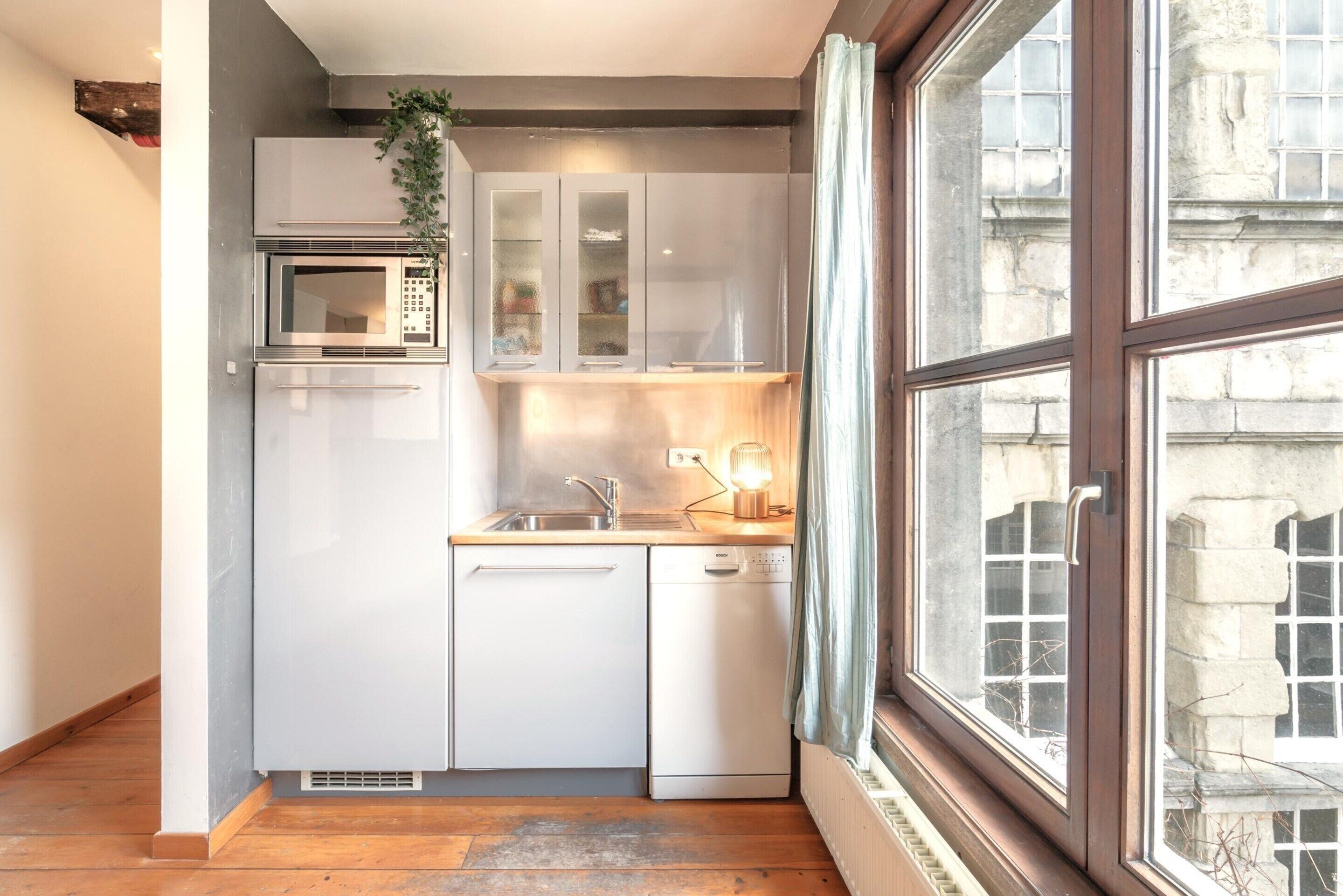 Classic Apartment, 4 Bedrooms | Private kitchen | Fridge, microwave, oven, stovetop
