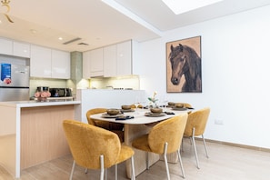 Apartment, 2 Bedrooms, Balcony, Bay View | Dining room - Mayan Building Apartments by RHH (Abu Dhabi)