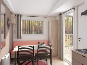 Interior - Mobile home with AC - 4 guests (Saint-Rome-de-Tarn)
