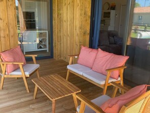 Terrace/patio - Villa with pool, WIFI - 8 guests (Vielle-Saint-Girons)
