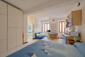 Room - A comfortable 37 sq m studio apartment, perfect for two people but capable of accommodating up to four guests, located in the basement of a building without an elevator (steps required).The property is located in Manarola, one of the most picturesque vil (Manarola)