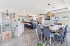 Dining - The Crooked Palm | Luxury Coastal Escape w/ Pool & Views | Steps to the Beach (Oak Island)