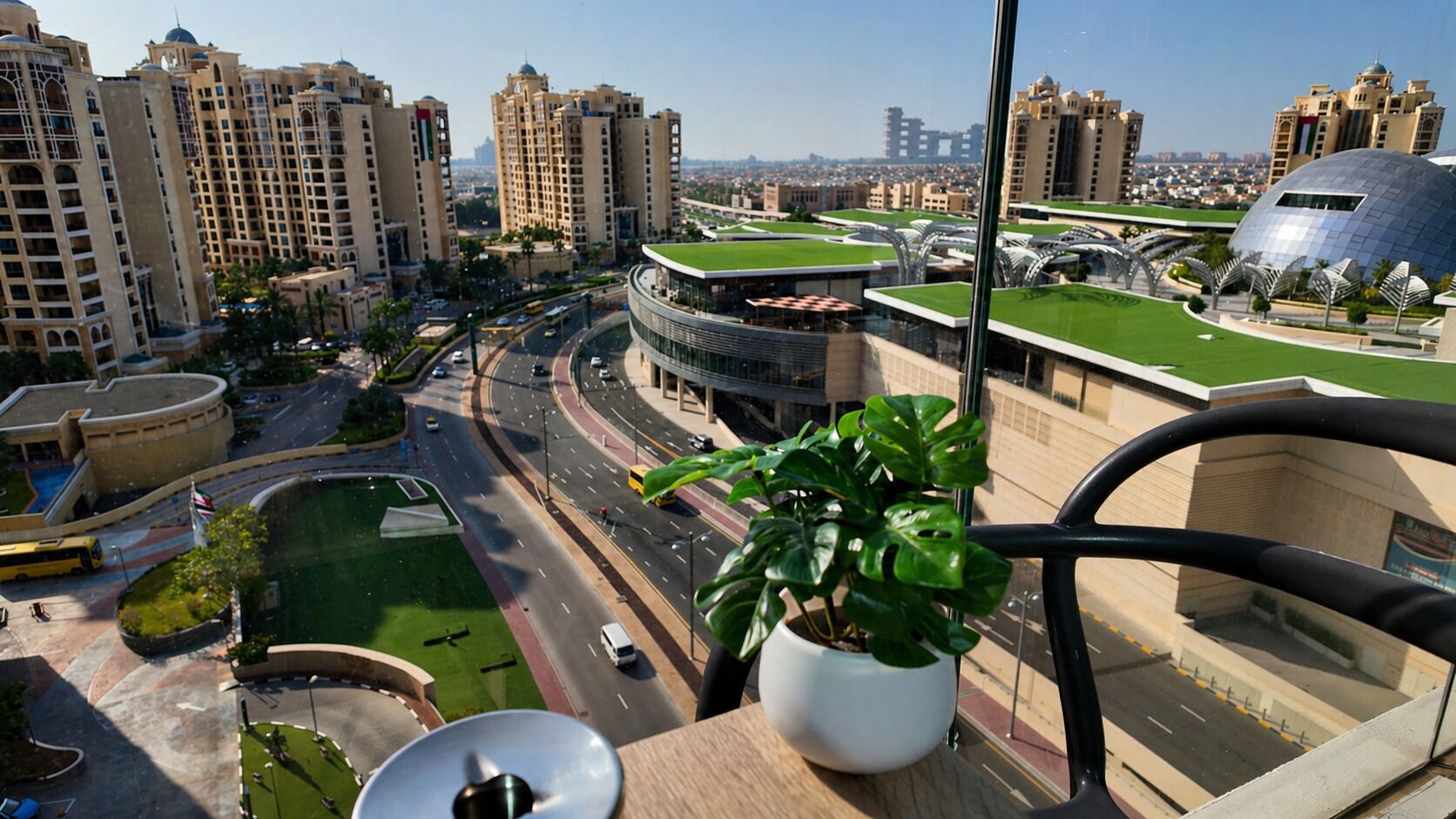 Deluxe Studio, Balcony, City View | Property grounds