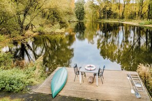 Outdoor dining - Guesthouse in historic country style (Kall)