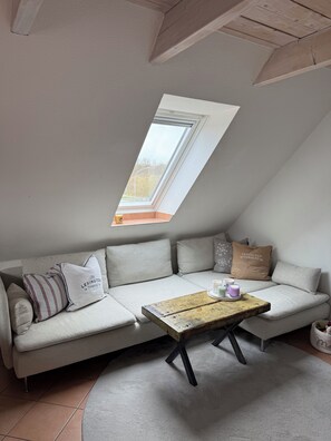 Living area - Beautiful, centrally located apartment and only 150m to the beach (Wittdün auf Amrum)