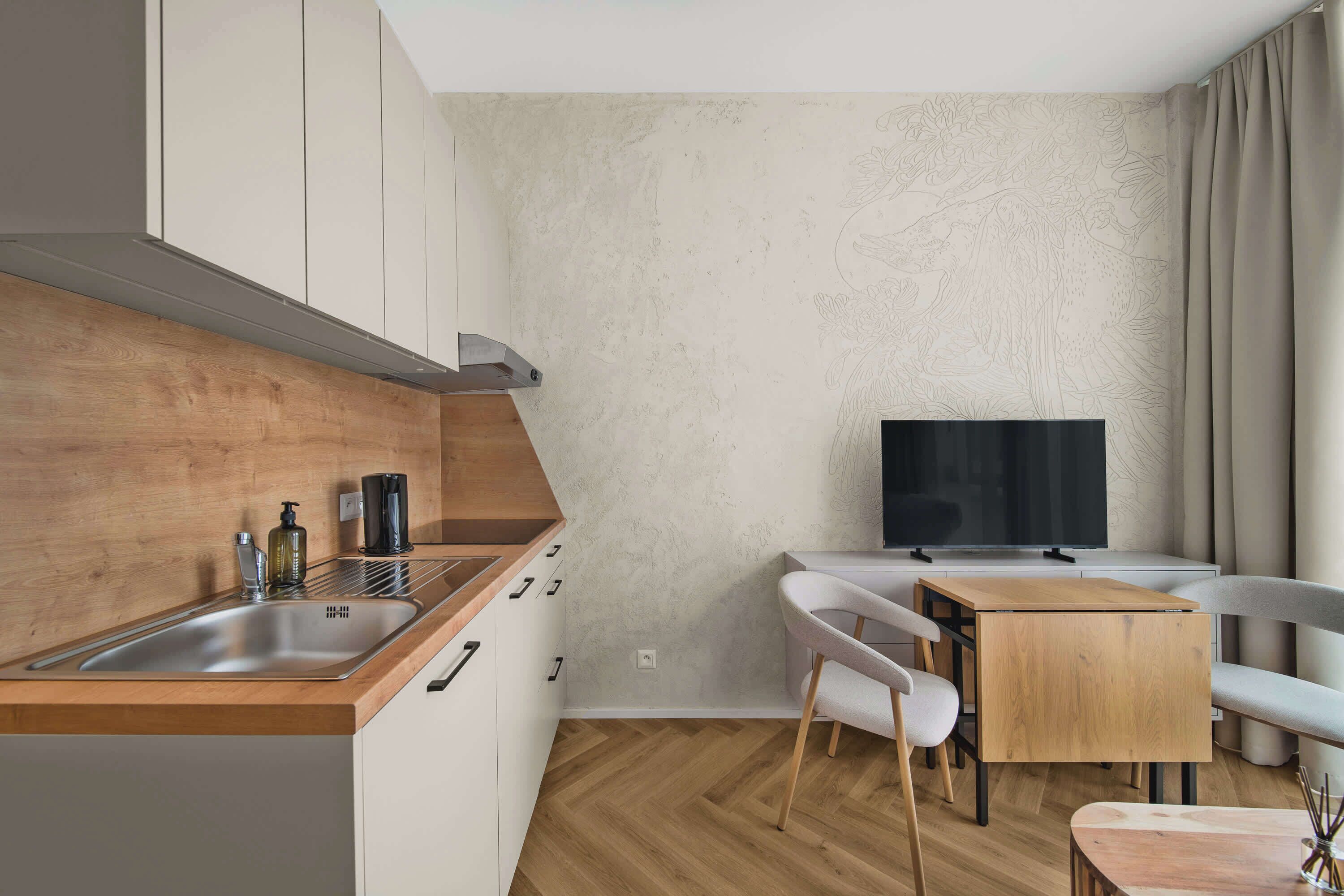 Refrigerador, microondas, horno, placa de cocina