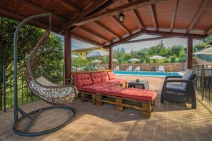 Terrace/patio - Apartment near Lake Trasimeno with view (Castiglione del Lago)