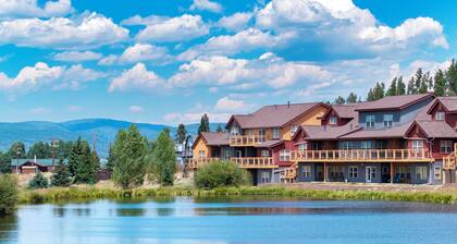 Large wrap around deck with beautiful view of sunsets and Byers Peak