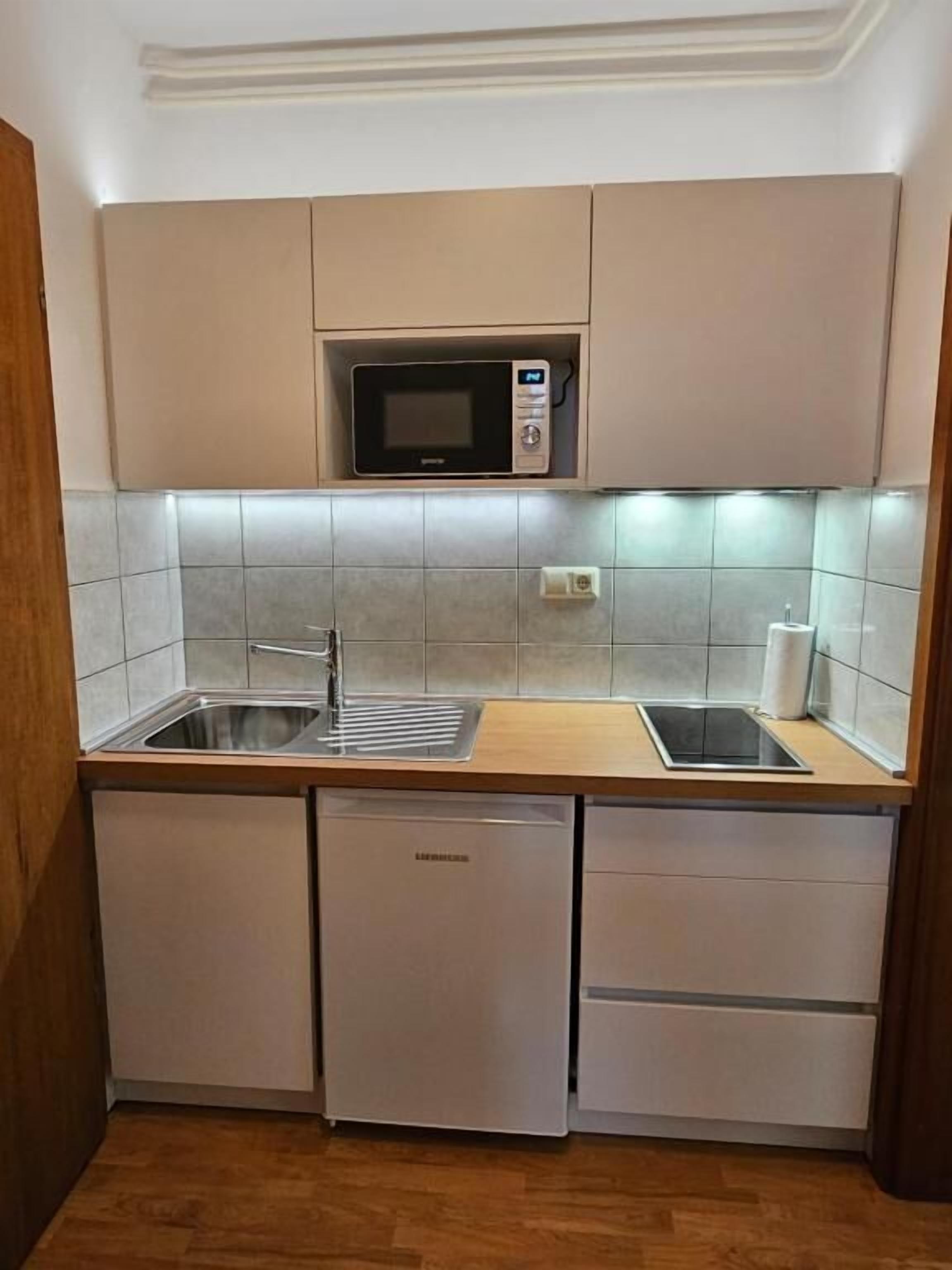 Superior Apartment, Garden View | Private kitchen