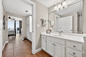 Iron/ironing board, free WiFi, bed sheets, wheelchair access - Beachfront 3BR at Pallazo 1107| Gulf Views| Balcony| Resort Pool (Panama City Beach)