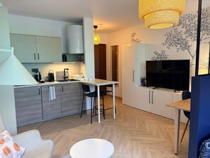 TV - Studio 30m2, city center with parking (Aix-les-Bains)