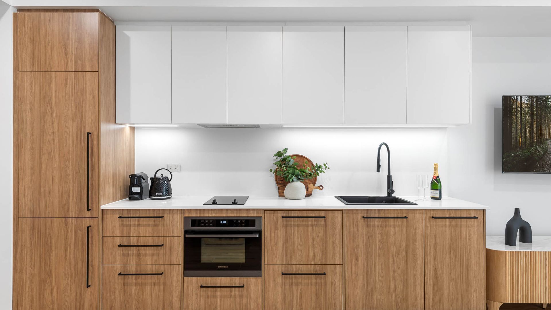 Microwave, dishwasher, coffee/tea maker