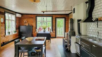 Microwave, oven, dishwasher, coffee/tea maker