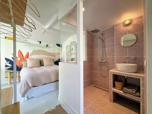 Shower - Light-filled house with pool in Petit Piquey (Lège-Cap-Ferret)