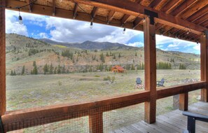 Terrace/patio - New Listing! Remodeled Mountain Cabin | OHVs Welcome | Views of Bristol Head (Creede)