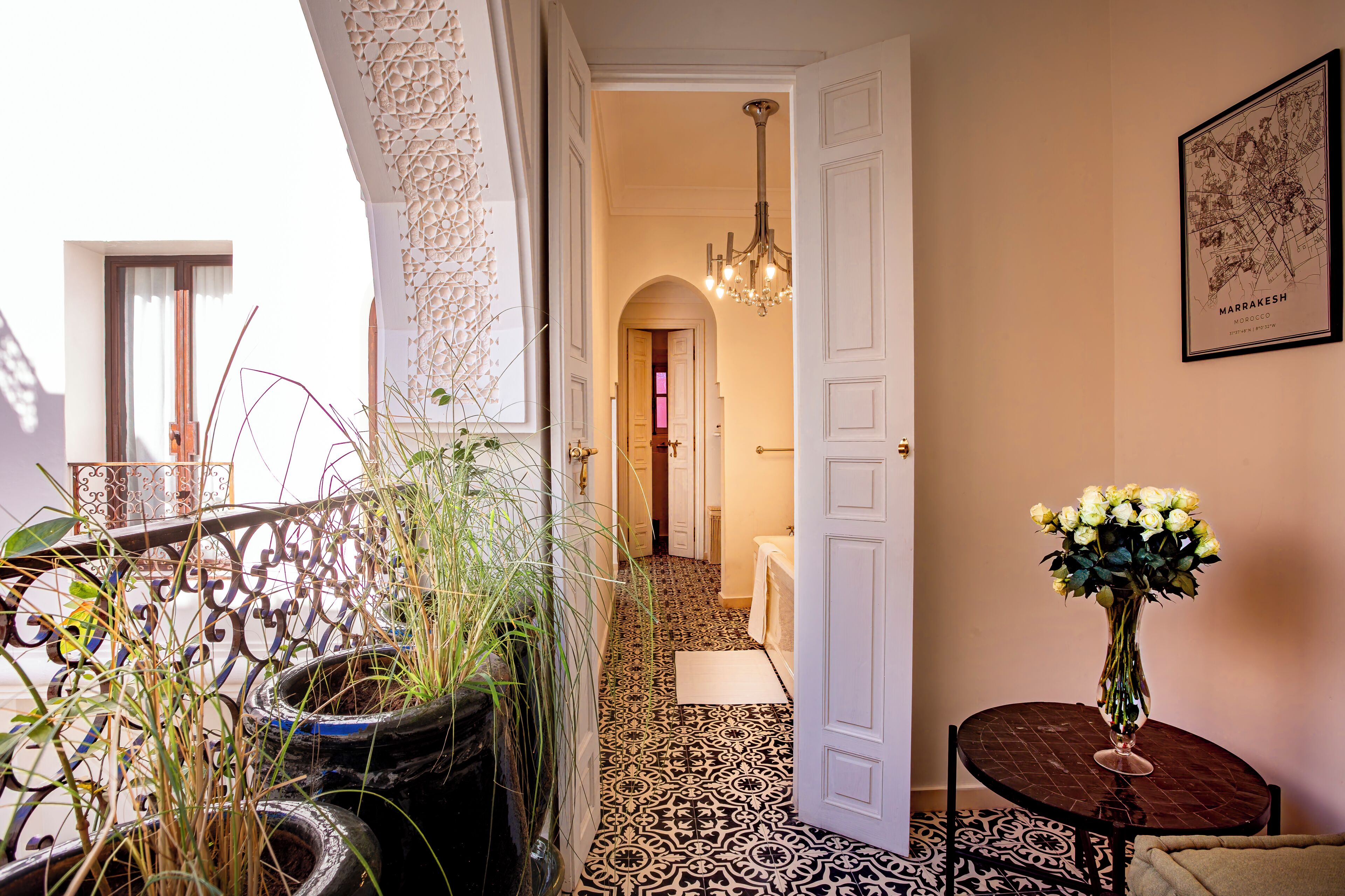 Luxury-Suite, Nichtraucher, Blick auf den Innenhof | Balkon