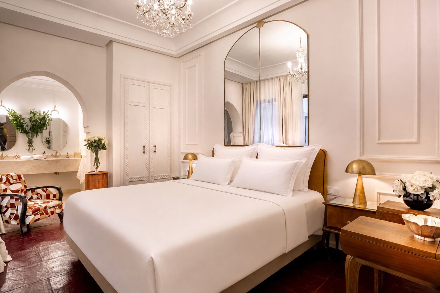 Superior-Doppelzimmer, 1 King-Bett, Nichtraucher, Blick auf den Innenhof | Bettwäsche aus ägyptischer Baumwolle, hochwertige Bettwaren