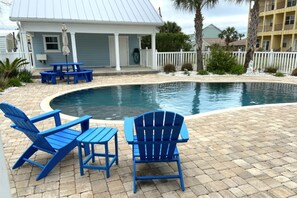 A heated pool - Serenade by the Sea! Coastal Escape, Private Pool, Gulf Views, (Panama City Beach)
