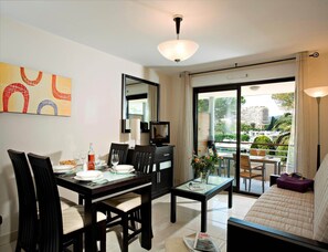 Apartment | Living room - Spacious Marina Stay for Six (Mandelieu-La-Napoule)