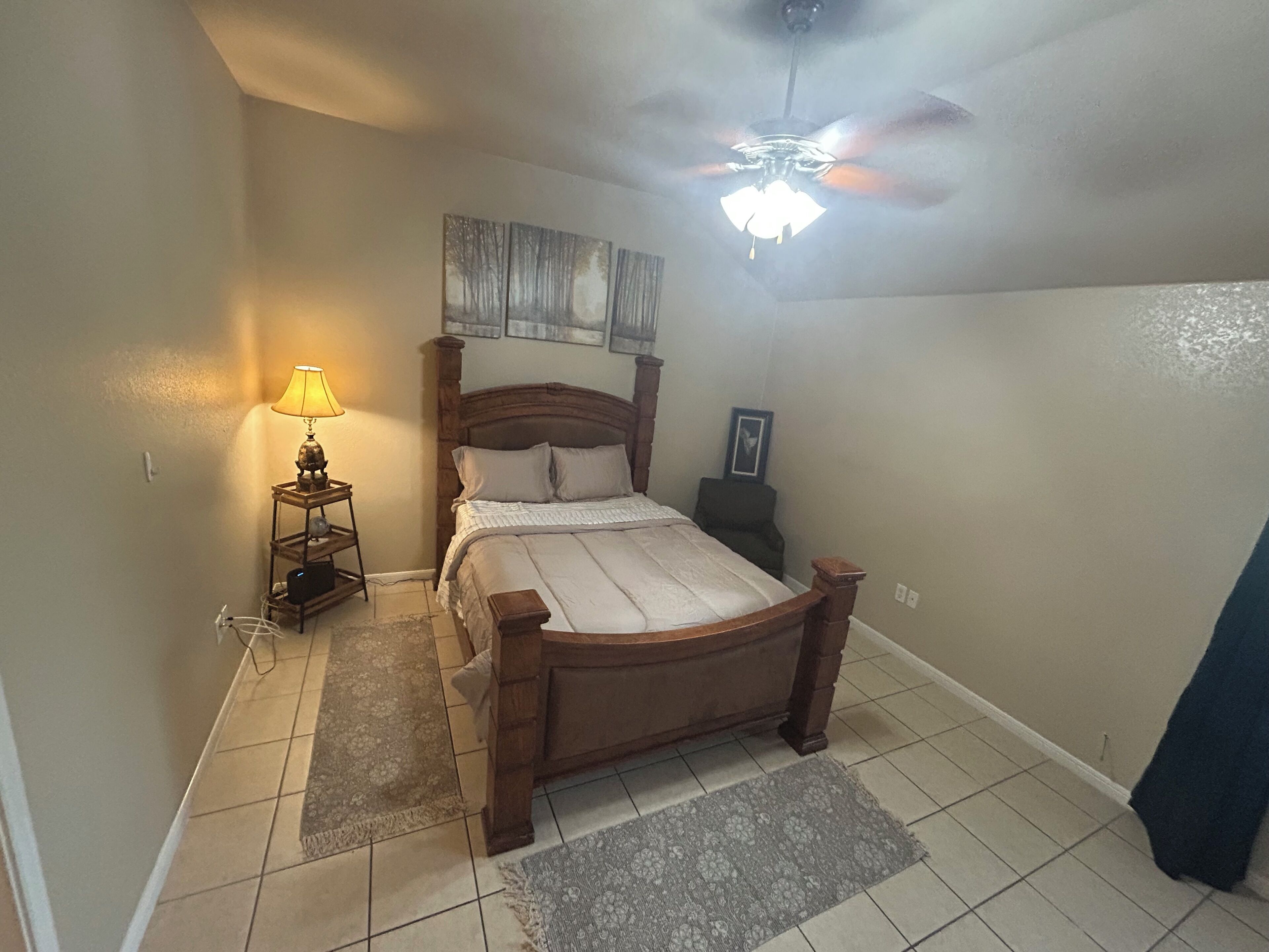 Iron/ironing board, WiFi, bed sheets