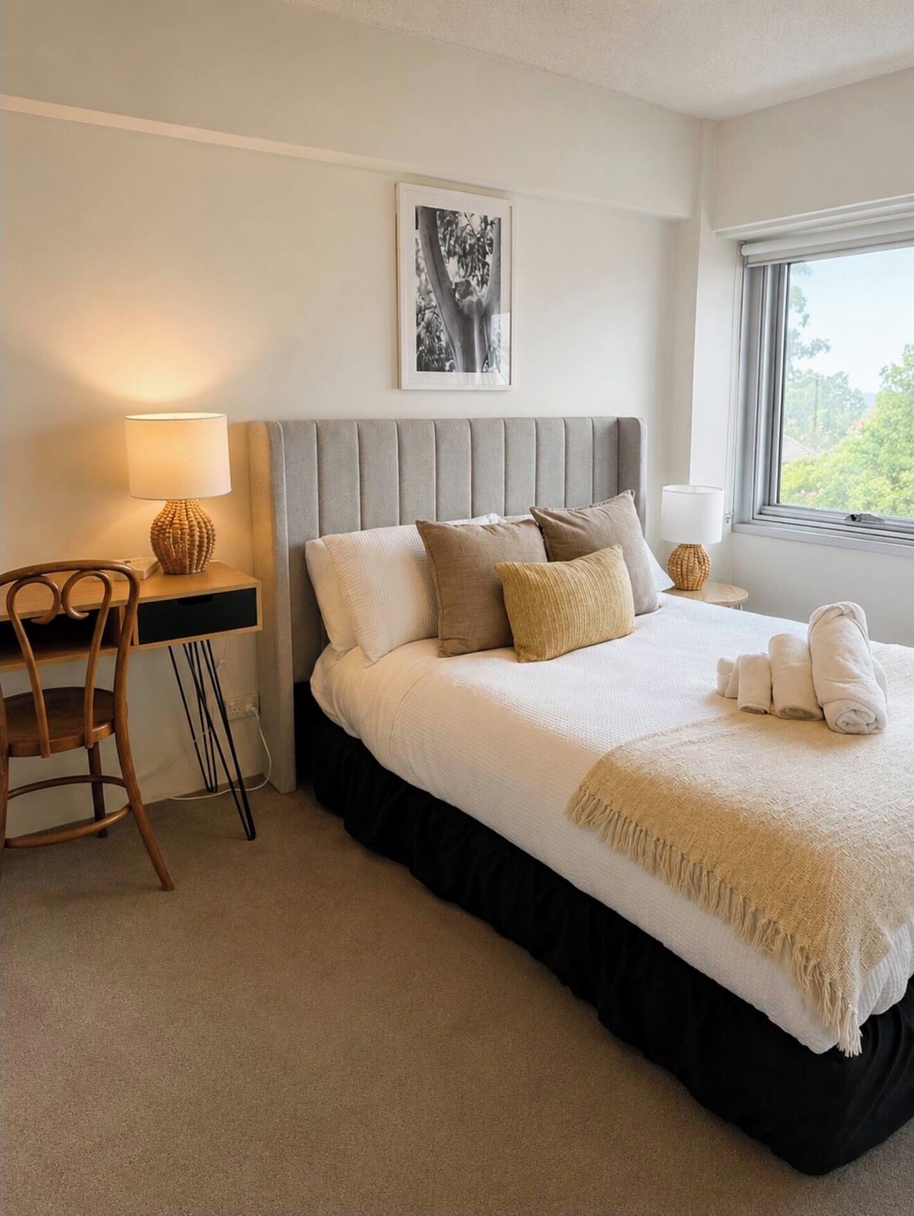2 bedrooms, in-room safe, iron/ironing board, free WiFi