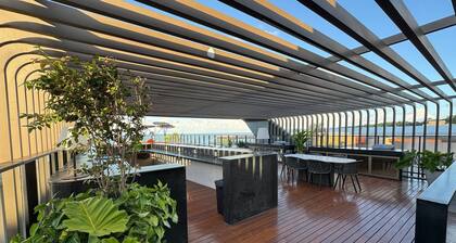 Flat beira-mar Cabo Branco com rooftop AH211